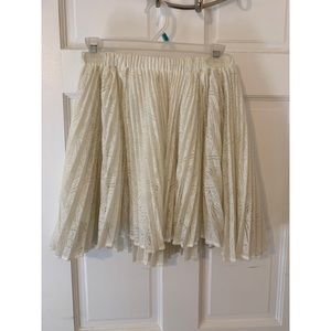 UO// lace high waisted skirt